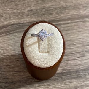 1Ct GRA Moissanite Engagement Diamond Ring NEW